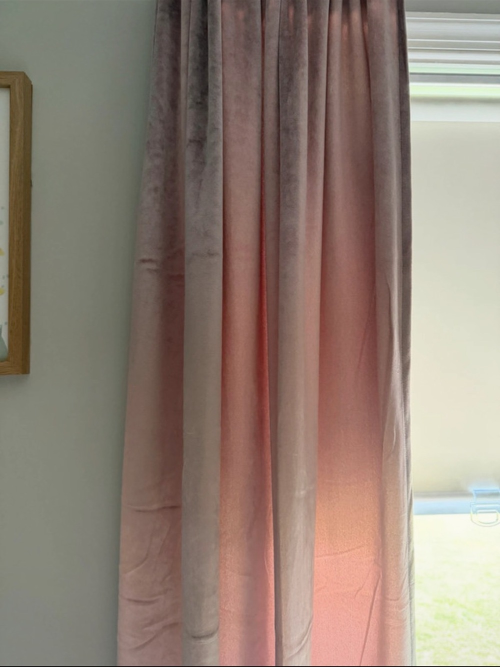 Target Velvet Curtains in Dusty Pink